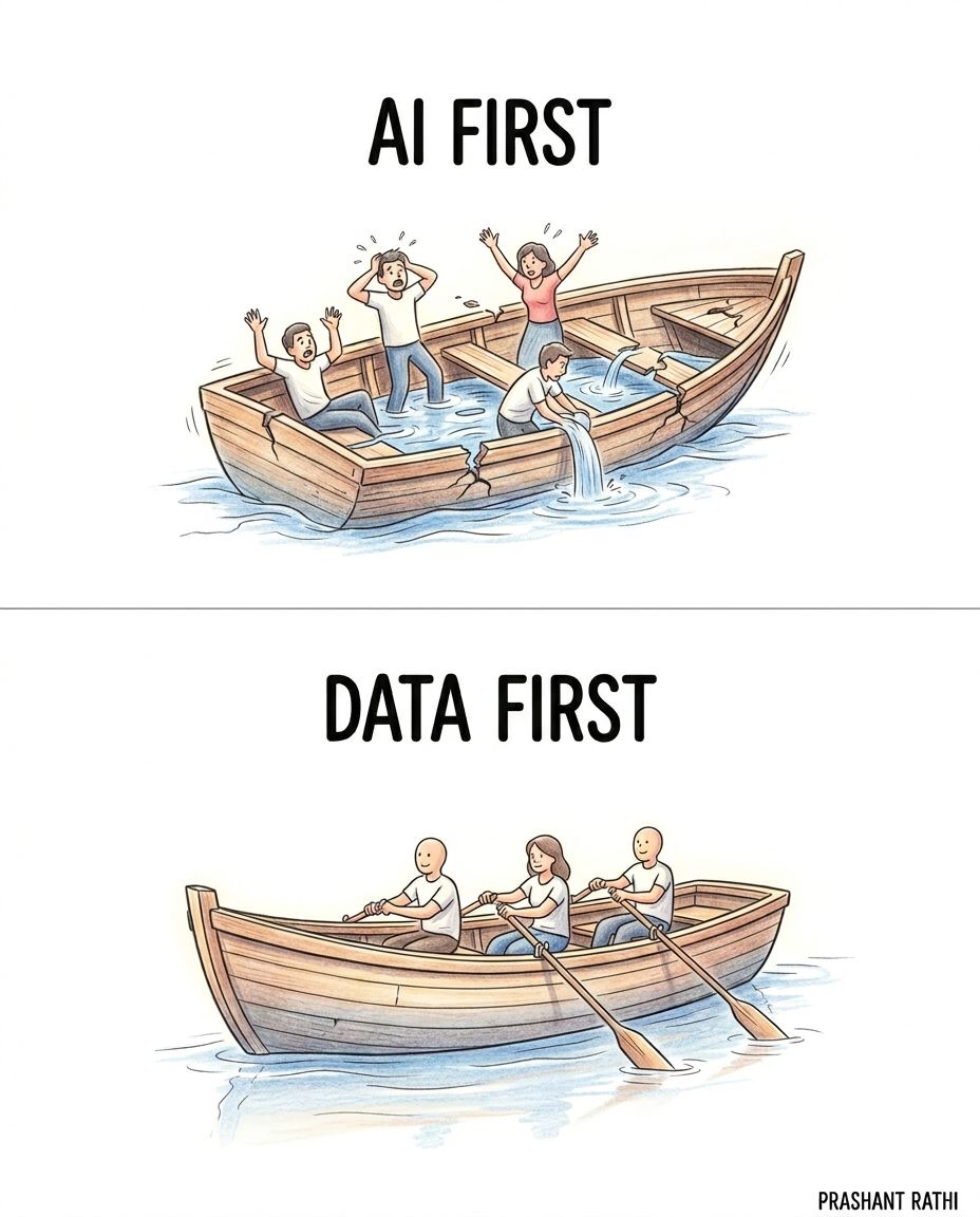 Data First vs AI First